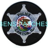 ILLINOIS,CANTON POLICE HAT PATCH 1_wm
